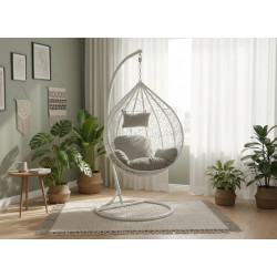 Fotoliu-cocon Chomik FAT1029 (White/Gray)