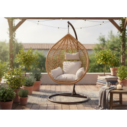 Кресло-кокон Chomik FAT4804 (Brown/Beige) Thumb