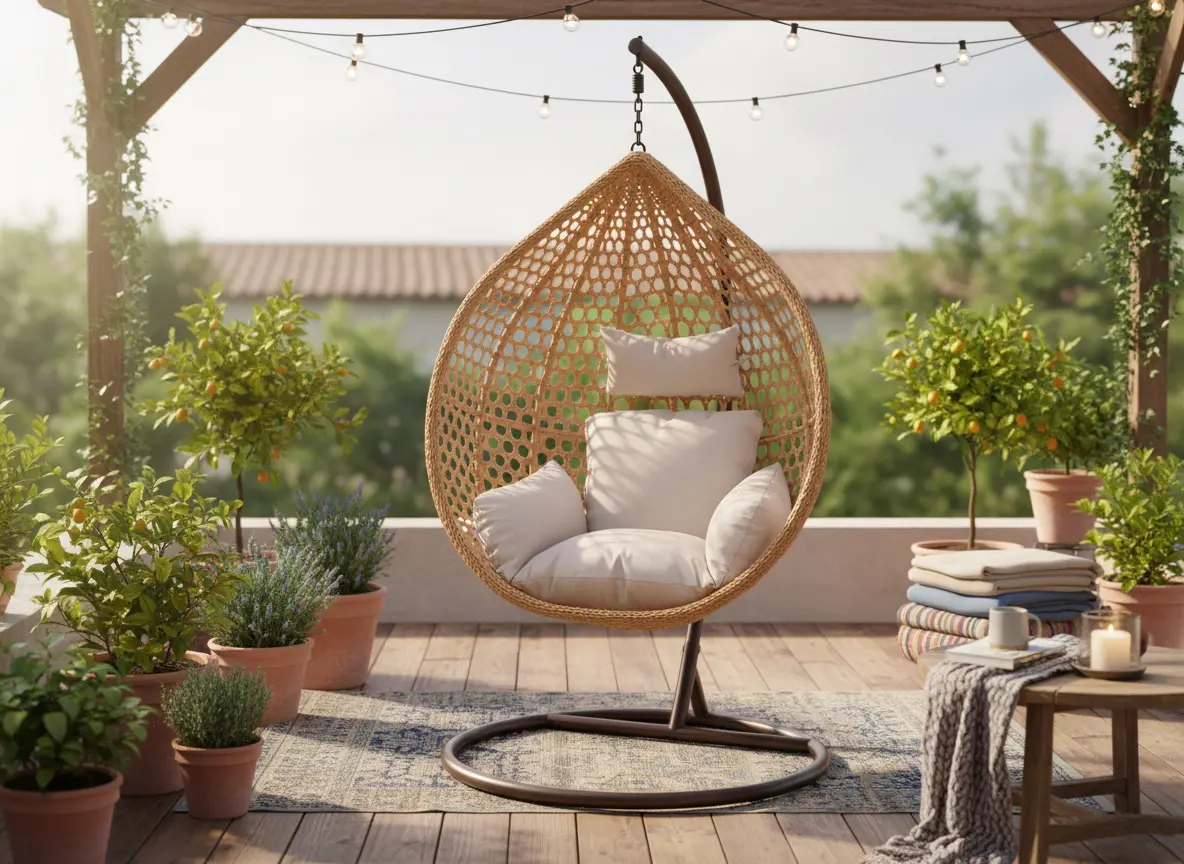 Кресло-кокон Chomik FAT4804 (Brown/Beige) - 5