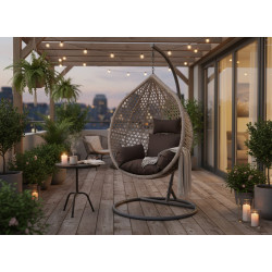 Fotoliu-cocon Chomik FAT4811 (Dark Gray/Light Gray) Thumb