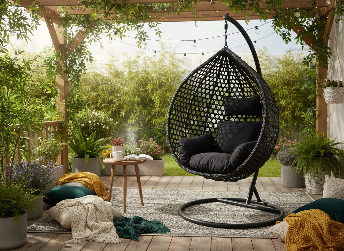 Fotoliu-cocon Chomik FAT4828 (Black)