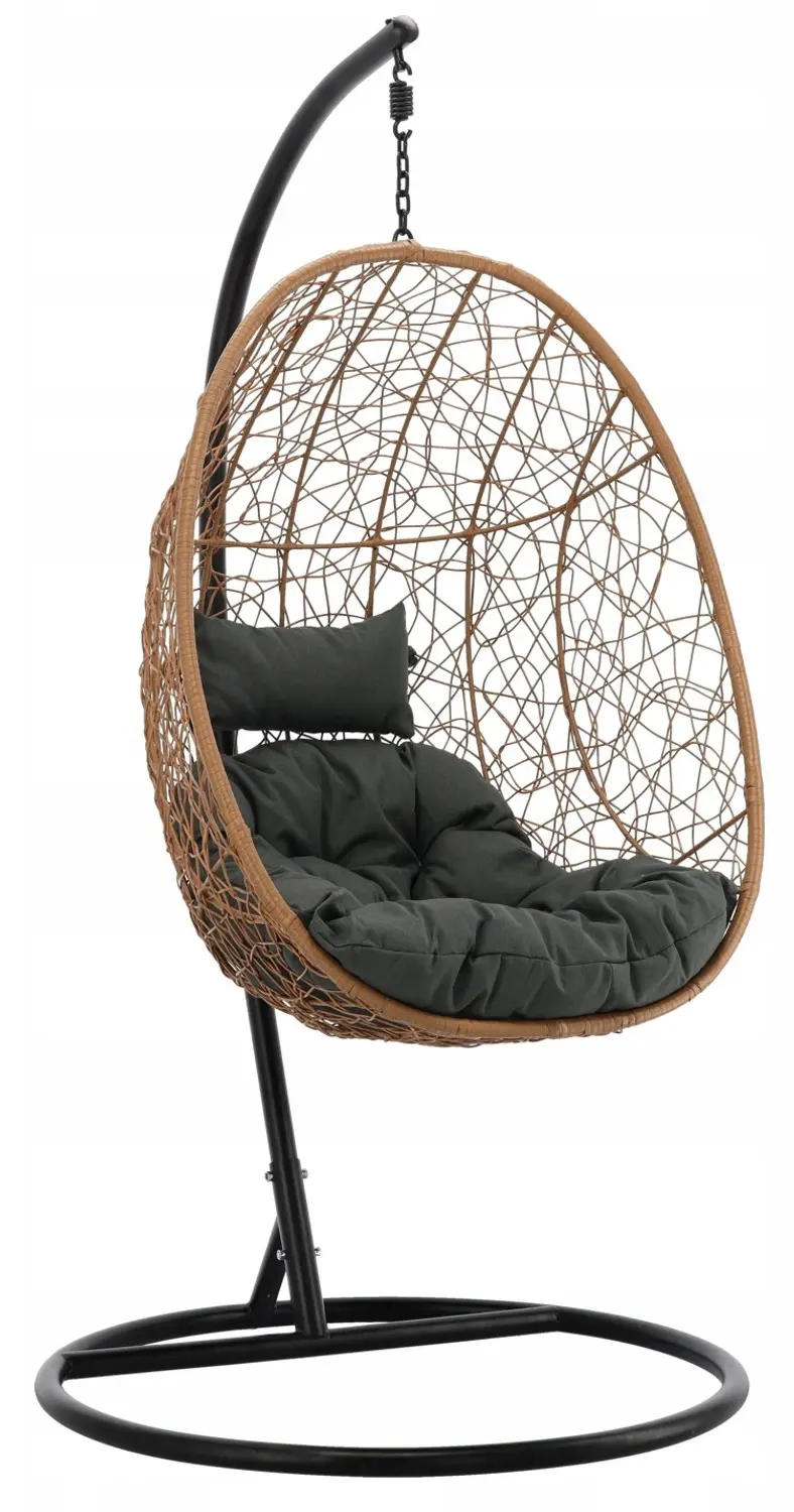 Fotoliu-cocon Chomik FAT6437 (Natural/Black) - 2