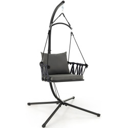 Fotoliu-cocon Costway NP11302GR (Gray/Black) Thumb