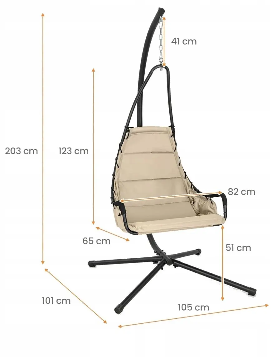 Fotoliu-cocon Costway NP11326BE (Beige)
