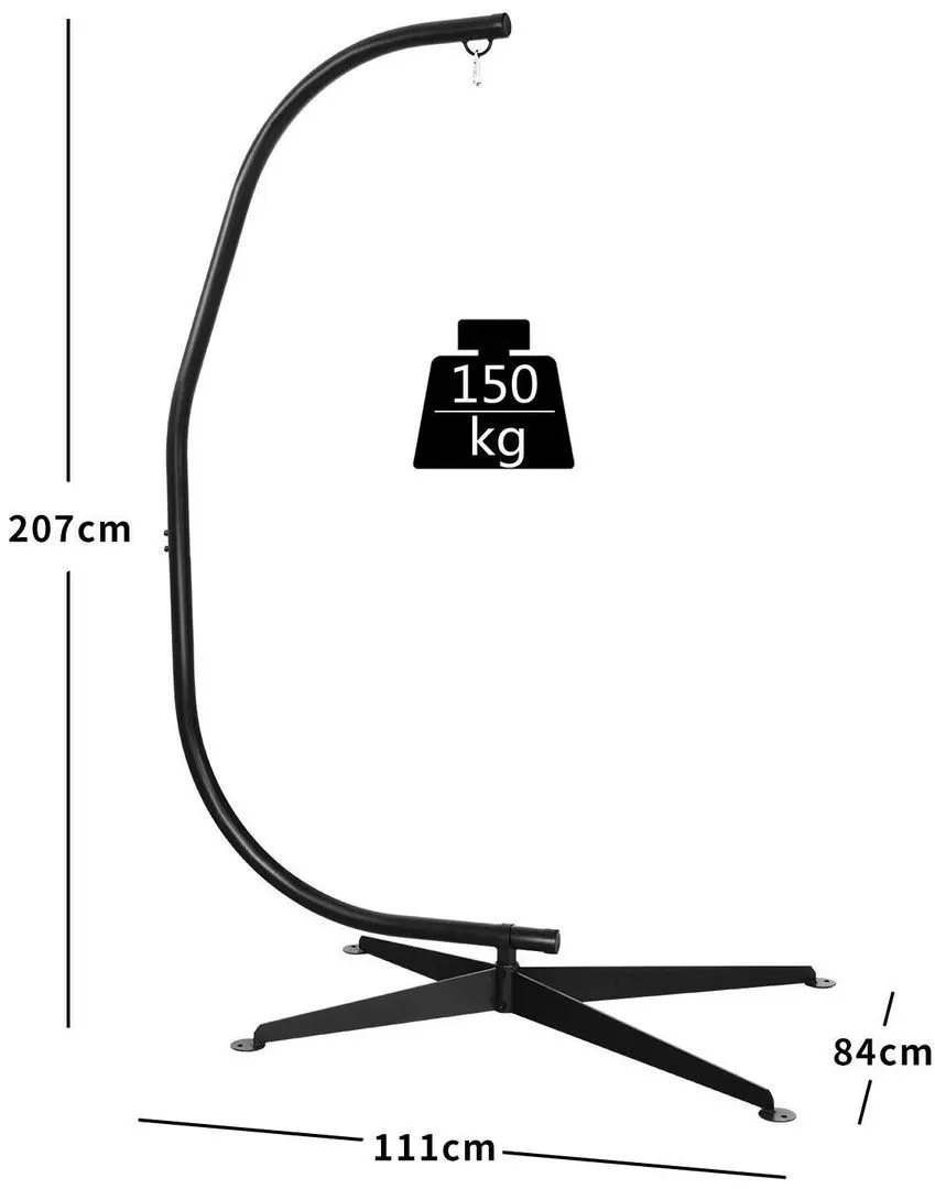 Стойка для подвесного кресла Costway OP70786 (Black)