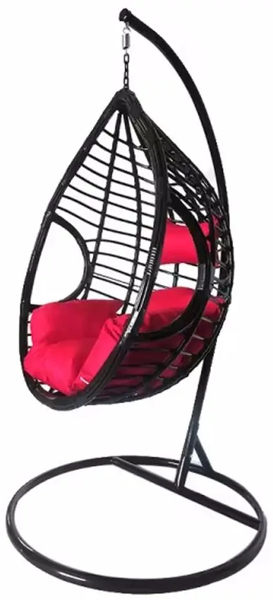 Fotoliu-cocon DeHome L24 (Black/Red)