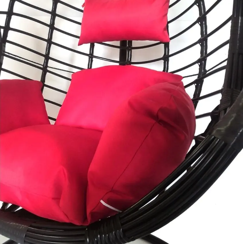 Fotoliu-cocon DeHome L24 (Black/Red)