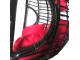 Fotoliu-cocon DeHome L24 (Black/Red)