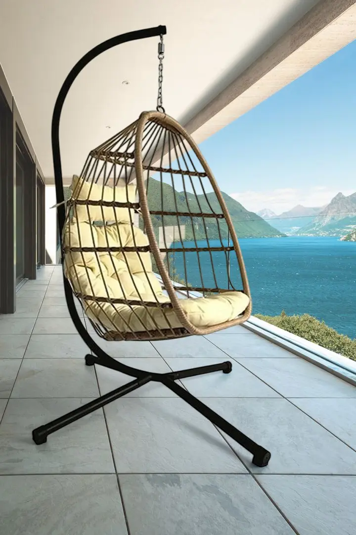 Fotoliu-cocon DeHome Luna 190 (Beige)