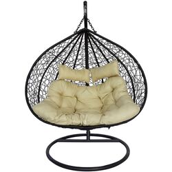 Кресло подвесное DeHome Joy 300 (Black/Beige) Thumb