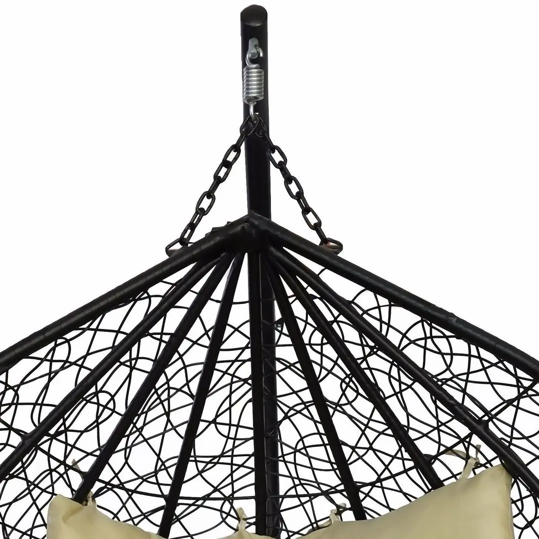 Кресло подвесное DeHome Joy 300 (Black/Beige)