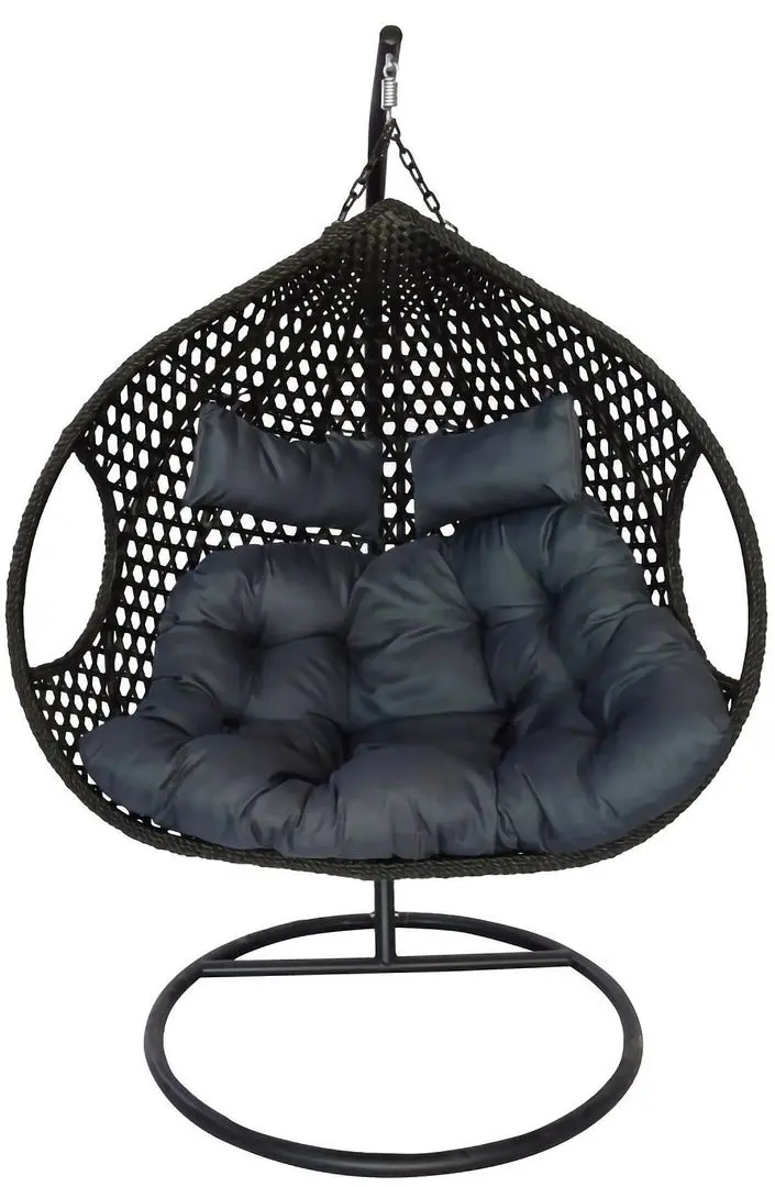 Кресло подвесное DeHome Joy 400 (Black/Grey)