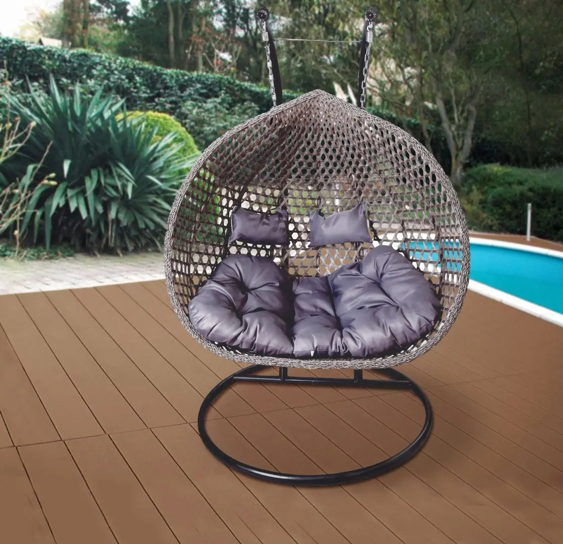 Кресло подвесное DeHome T800 (Beige/Purple)