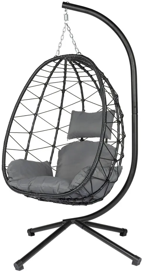 Fotoliu-cocon FunFit Garden 4893 (Black/Grey) - 2