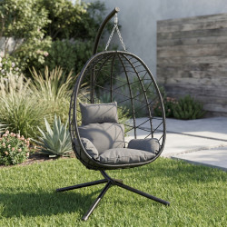 Fotoliu-cocon FunFit Garden 4893 (Black/Grey) Thumb