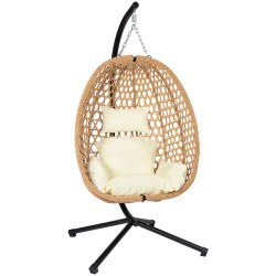 Fotoliu-cocon FunFit Garden 4895 (Black/Natural/Beige) Thumb