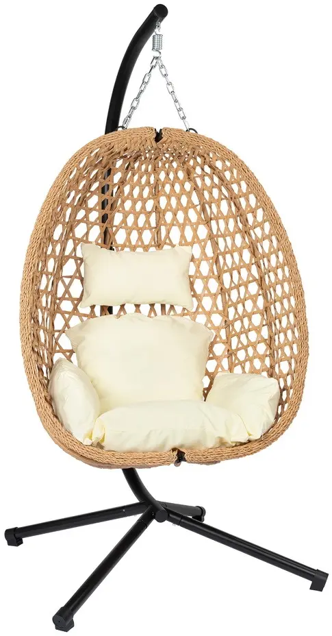 Fotoliu-cocon FunFit Garden 4895 (Black/Natural/Beige) - 2