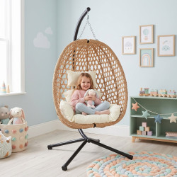 Fotoliu-cocon FunFit Garden 4895 (Black/Natural/Beige) Thumb