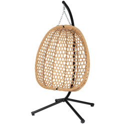 Fotoliu-cocon FunFit Garden 4895 (Black/Natural/Beige) Thumb