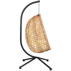 Fotoliu-cocon FunFit Garden 4895 (Black/Natural/Beige) Thumb