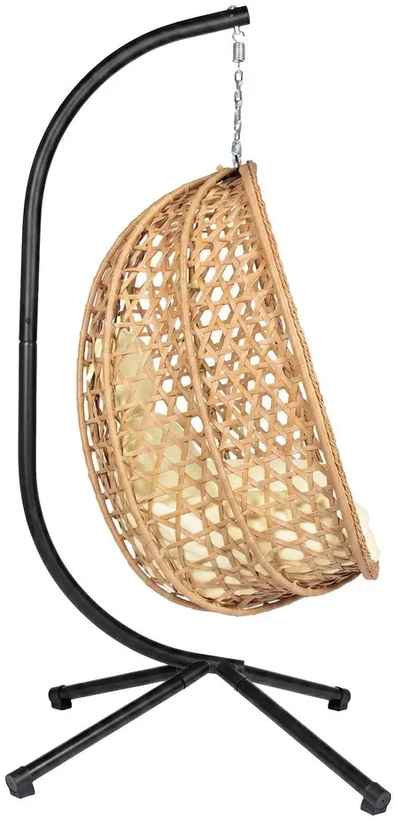 Fotoliu-cocon FunFit Garden 4895 (Black/Natural/Beige) - 4