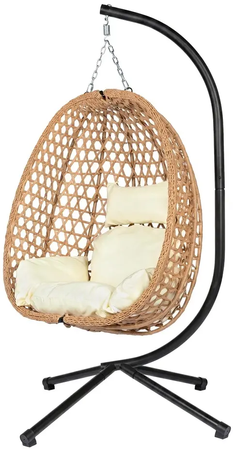 Fotoliu-cocon FunFit Garden 4895 (Black/Natural/Beige)