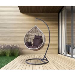 Кресло-кокон GardenLine FAT0209 S (Dark Grey/Grey)