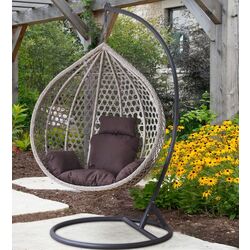 Кресло-кокон GardenLine FAT0216 L (Dark Grey/Grey)