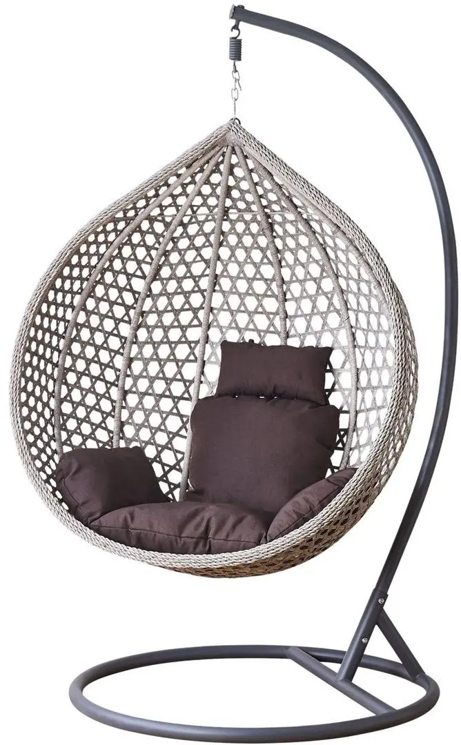 Кресло-кокон GardenLine FAT0216 L (Dark Grey/Grey) - 2