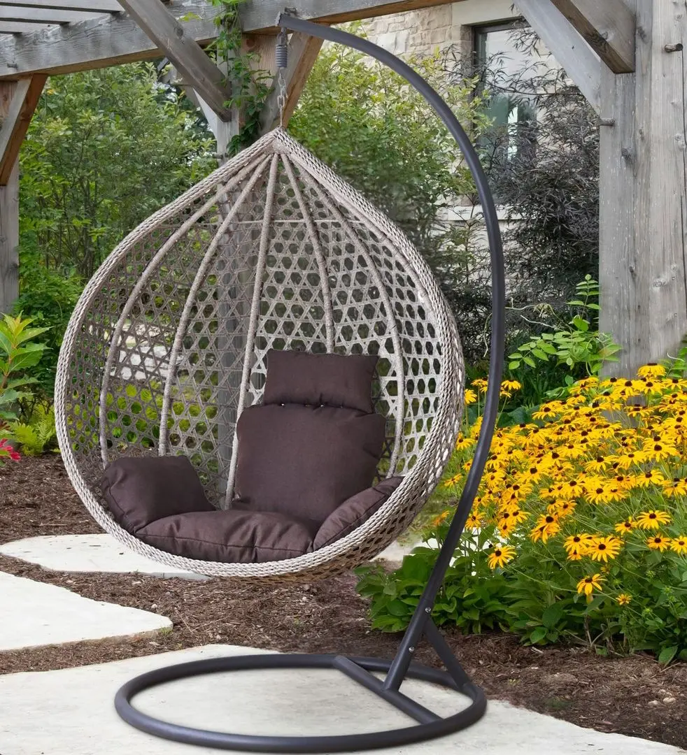 Кресло-кокон GardenLine FAT0223 XL (Dark Grey/Grey)