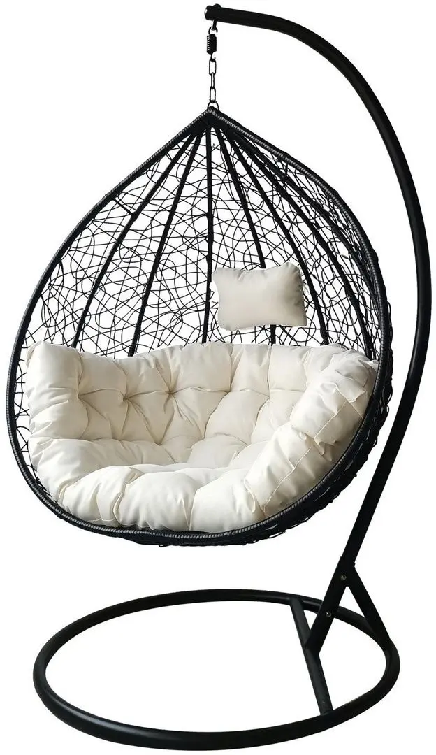 Кресло-кокон GardenLine FAT2647 XL (Black/White) - 2