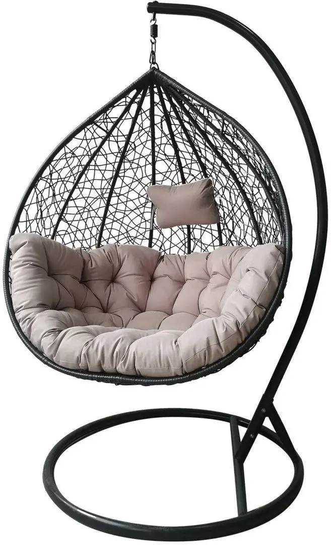 Кресло-кокон GardenLine FAT2654 XL (Dark Grey/Light Grey) - 2