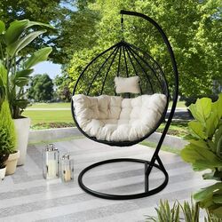 Кресло-кокон GardenLine FAT2678 L (Black/White)