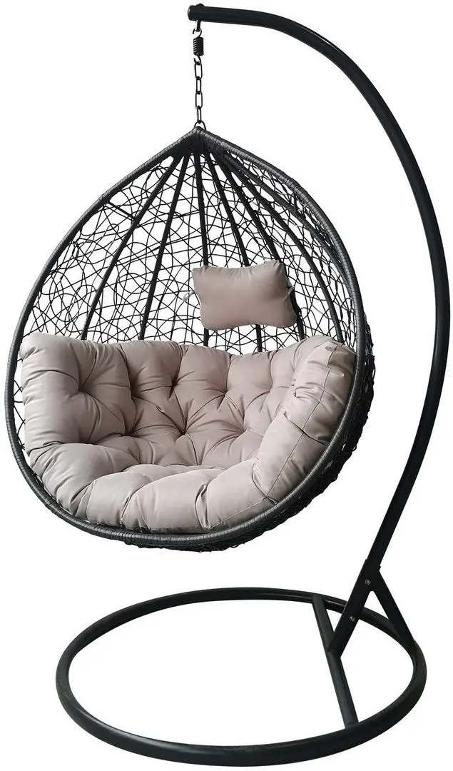 Кресло-кокон GardenLine FAT2685 L (Dark Grey/Light Grey) - 2