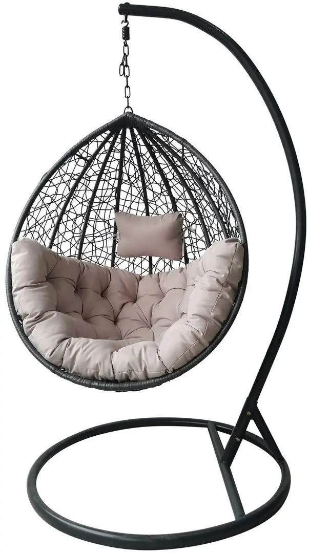 Кресло-кокон GardenLine FAT2715 S (Dark Grey/Light Grey) - 2