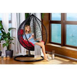 Кресло-кокон GardenLine FAT5117 XL (Black/Red) Thumb