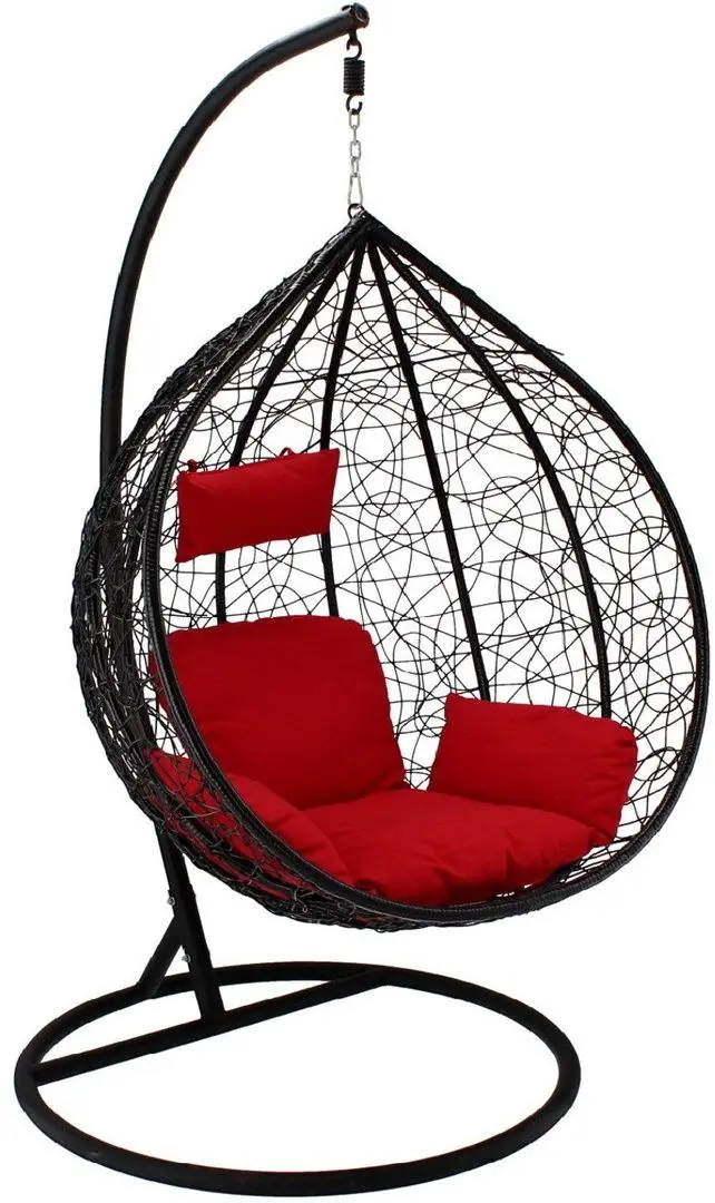 Кресло-кокон GardenLine FAT5117 XL (Black/Red) - 2