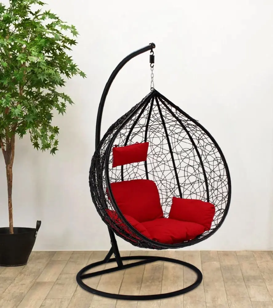 Кресло-кокон GardenLine FAT5117 XL (Black/Red)