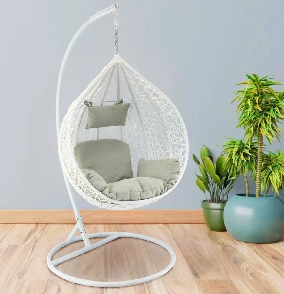 Fotoliu-cocon GardenLine FAT6849 L (White/Grey)