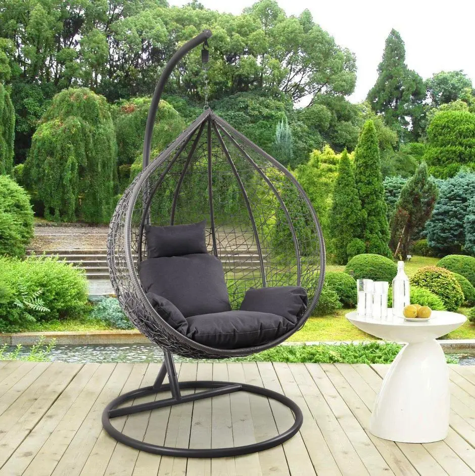 Fotoliu-cocon GardenLine FAT9726 L (Dark Grey)