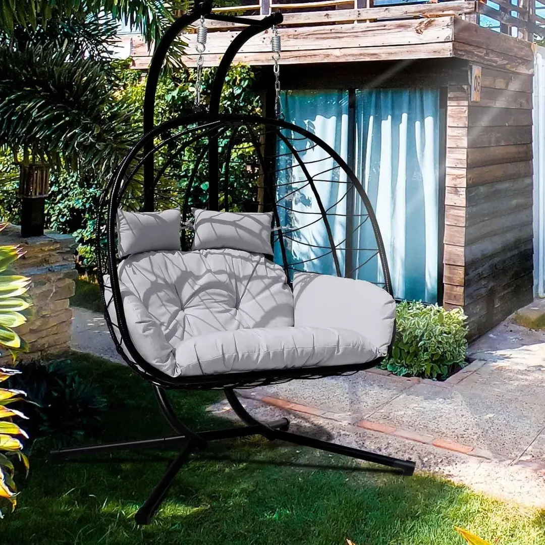 Кресло подвесное GardenLine FAT0930 (Grey/Black) - 2