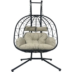 Кресло подвесное GardenLine FAT0930 (Grey/Black) Thumb