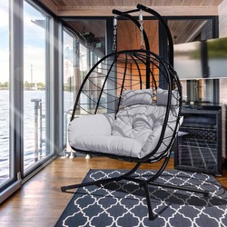 Кресло подвесное GardenLine FAT0930 (Grey/Black)