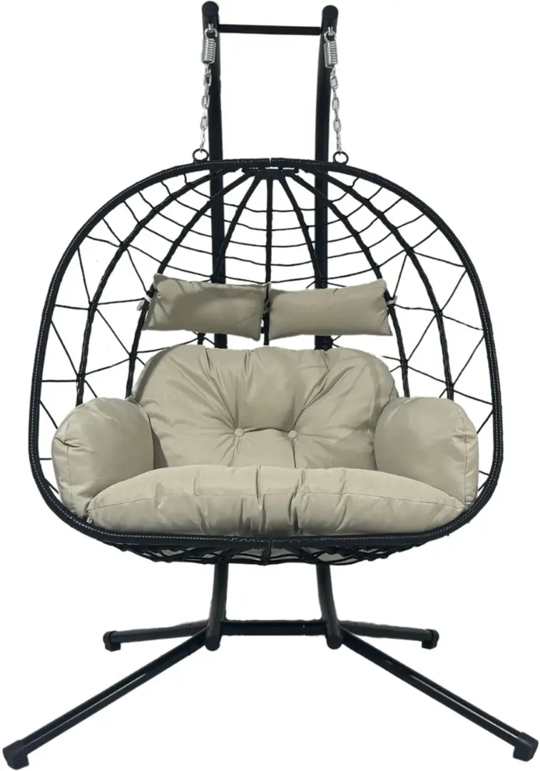 Кресло подвесное GardenLine FAT0930 (Grey/Black) - 3