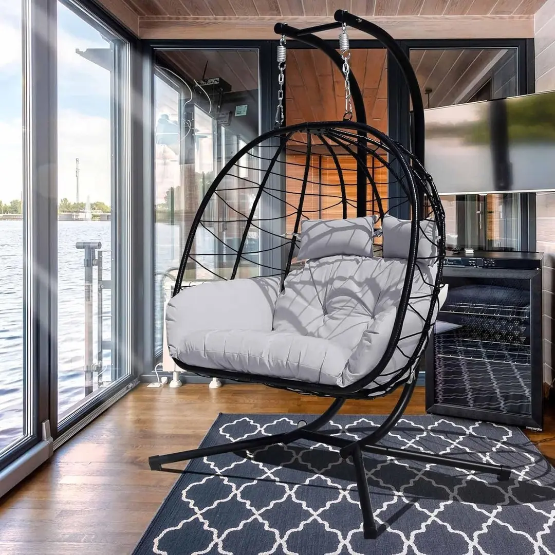 Кресло подвесное GardenLine FAT0930 (Grey/Black)