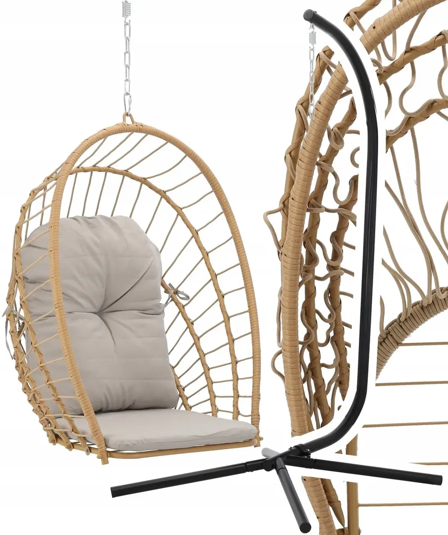 Кресло подвесное GardenLine FAT0947 (Brown/Black) - 3