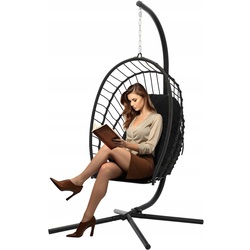 Кресло подвесное GardenLine FAT0947 (Brown/Black) Thumb