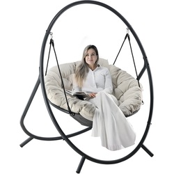 Кресло подвесное GardenLine FAT9927 (Grey/Beige) Thumb