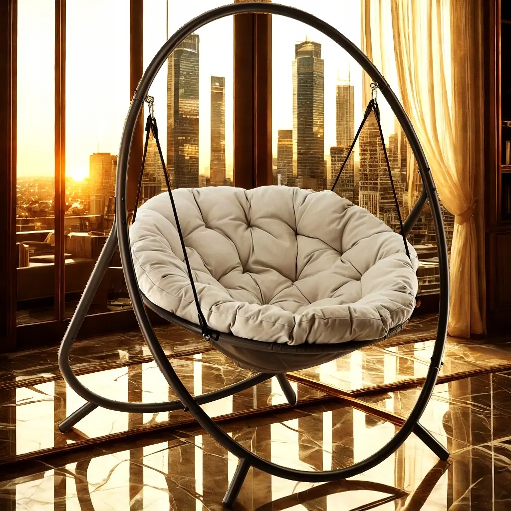 Кресло подвесное GardenLine FAT9927 (Grey/Beige)