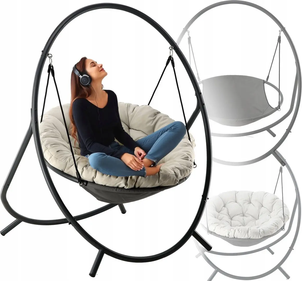 Кресло подвесное GardenLine FAT9934 (Grey) - 4